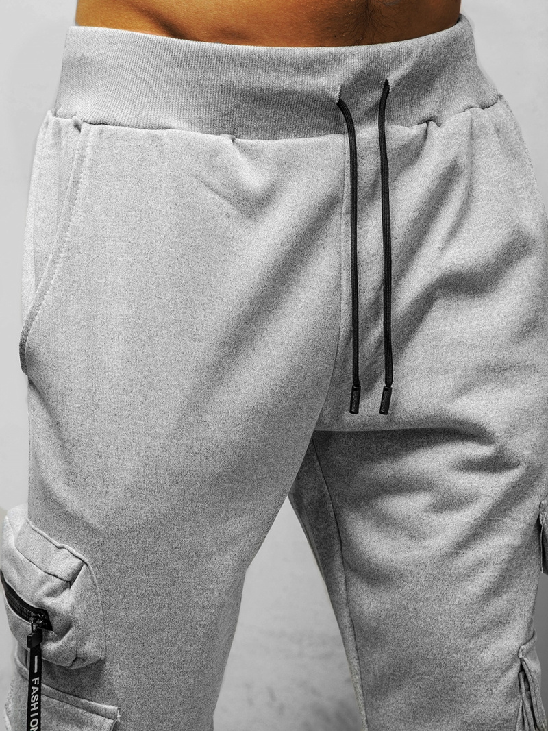 Spodnie dresowe męskie szare OZONEE O/HS7050
