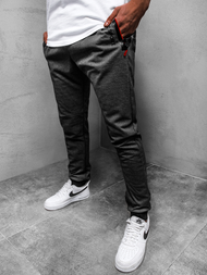 Spodnie dresowe męskie grafitowe OZONEE JS/AM98Z