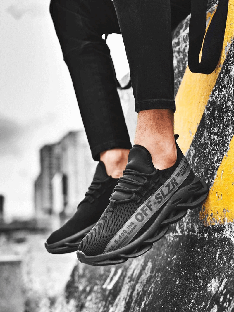 Sneakersy czarno-grafitowe OZONEE O/513