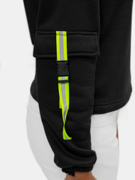 Bluza z kapturem damska czarna OZONEE JS/B26031Z