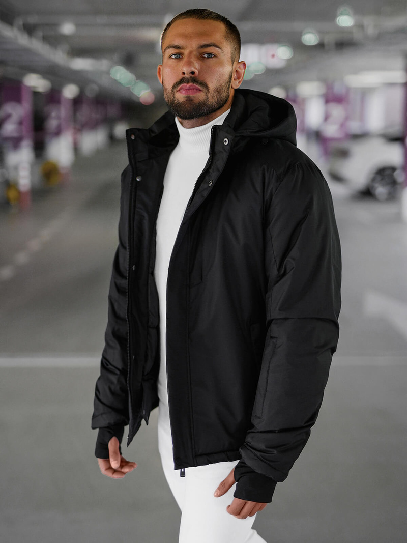 Куртка Чоловіча Чорна OZONEE JS/91M9906/392