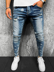 Spodnie jeansowe męskie niebieskie OZONEE O/B5458