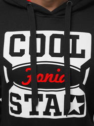 Bluza z kapturem męska czarna OZONEE JS/Y10027