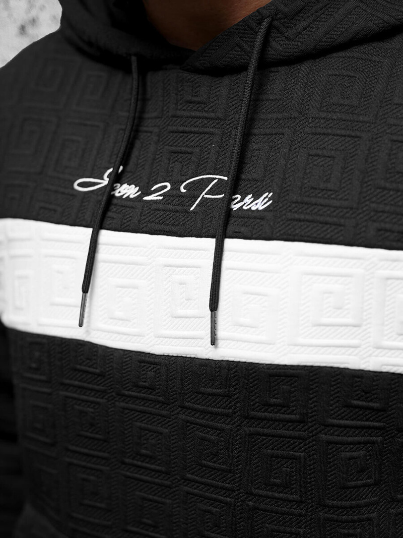 Толстовка чоловіча чорна OZONEE JS/3B571