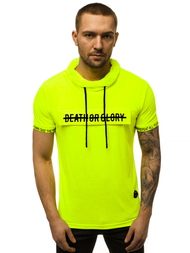 T-Shirt męski żółty-neonowy OZONEE MR/19109XZ