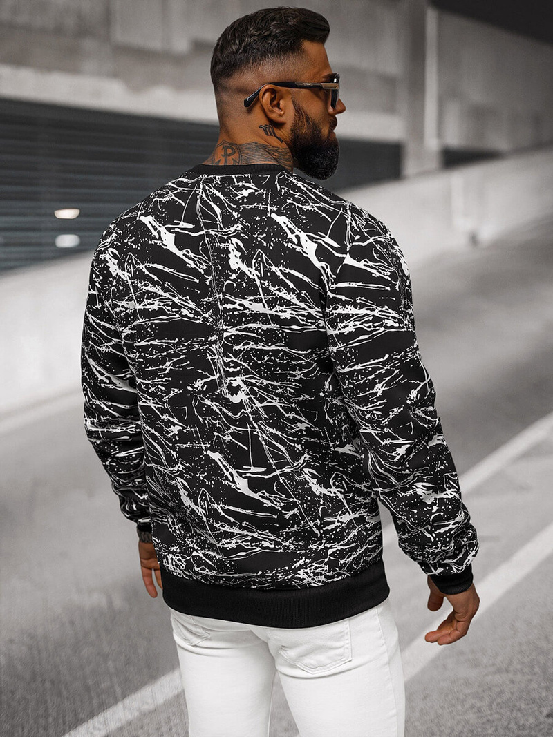 Bluza męska czarna OZONEE JS/8B1222/3