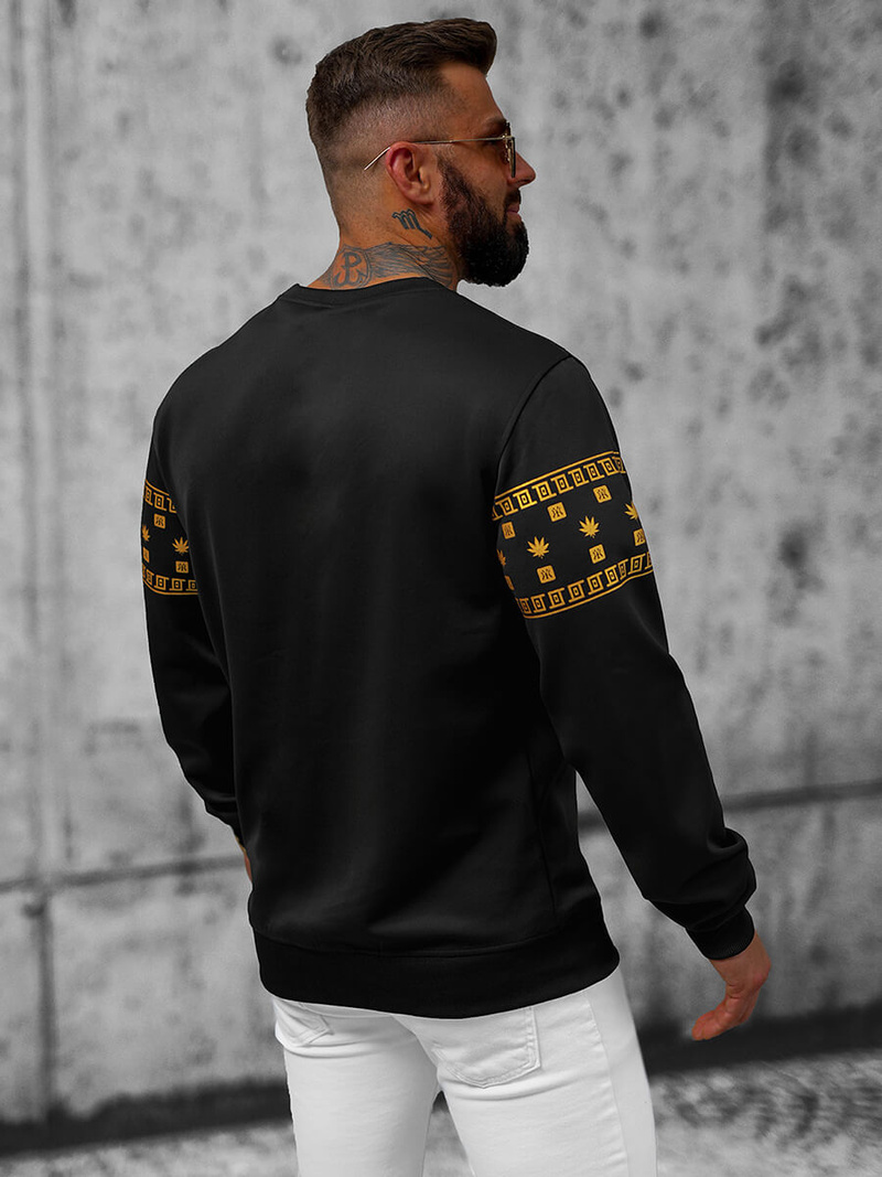 Bluza męska czarna OZONEE JS/8B1112/3