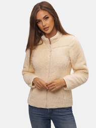 Bluza rozpinana damska beżowa/2 OZONEE JS/HH006/34Z