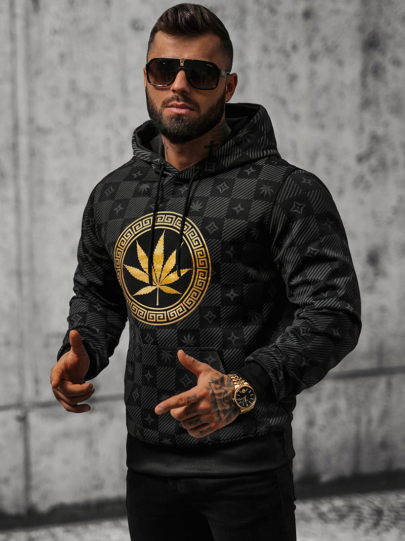 Толстовка чоловіча Чорна OZONEE O/B265