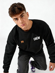 Чоловічий світшот чорний OZONEE JS/65B3917/3Z