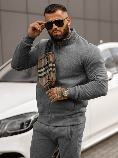 Спортивний костюм чоловічій графіт OZONEE JS/68C10385/5Z