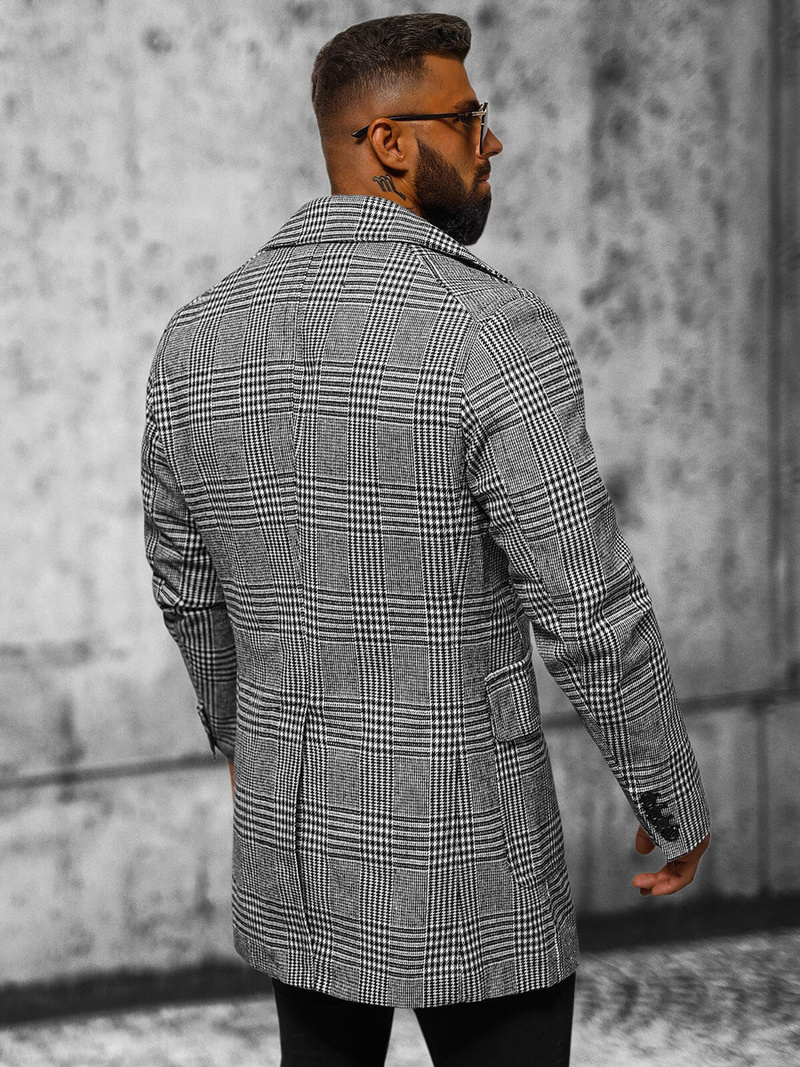 Пальто чоловіче Чорно-Бiлий OZONEE JS/JP1192Z