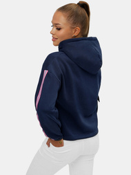 Bluza z kapturem damska granatowa OZONEE JS/B26031Z