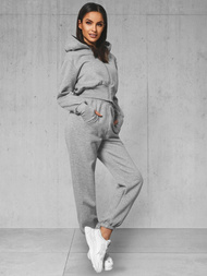 Жіночий спортивний костюм з двох частин Сiрий OZONEE JS/8C79/2