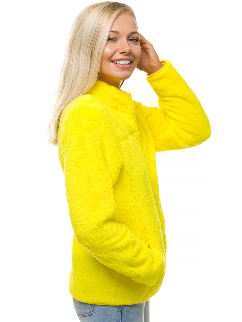 Bluza rozpinana damska żółta OZONEE JS/HH006/26