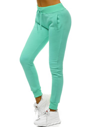 Spodnie dresowe damskie miętowe OZONEE JS/CK01/61