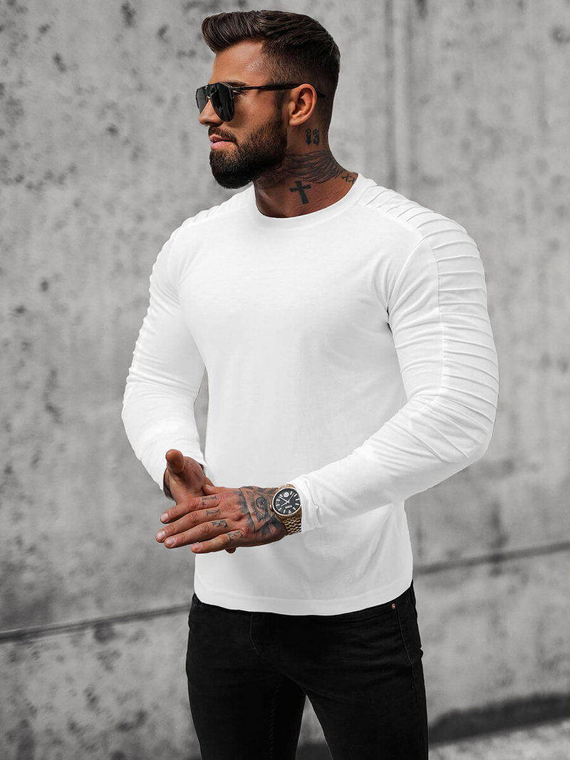 Футболка з довгим рукавом чоловіча Бiла OZONEE O/B262