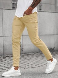 Чоловічі джинси бежеві OZONEE E/5388/02