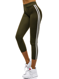 Legginsy damskie khaki OZONEE JS/1036/D7