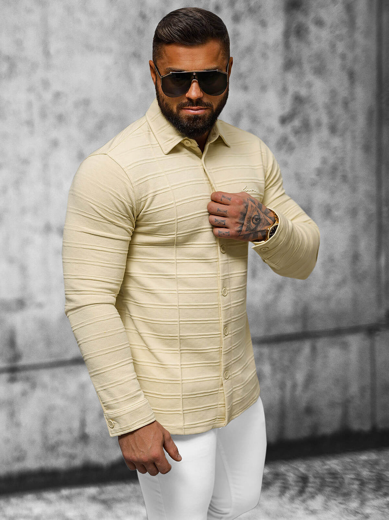 Толстовка чоловіча Бежева OZONEE O/TB2271