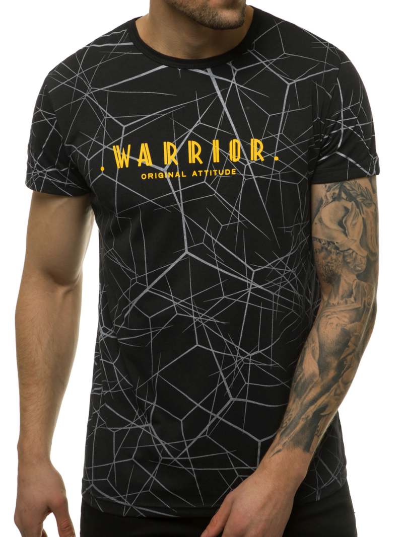 T-Shirt męski czarny OZONEE JS/SS10935