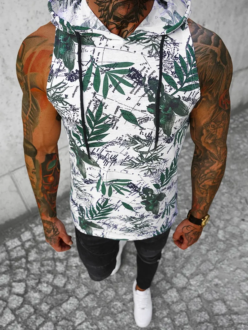 Майка чоловіча Бiло-Зелений OZONEE O/BL307