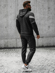 Komplet dresowy męski czarny OZONEE O/3A73