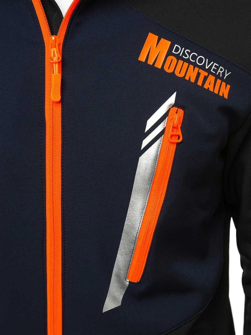 Куртка softshell чоловіча Чорно/Темно-Синiй OZONEE JS/HH022/1A