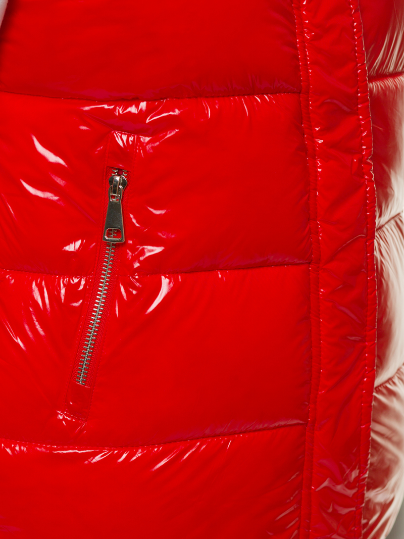 Стьобаний жіночий жилет червоний OZONEE O/SW025/4