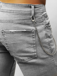 Spodnie jeansowe męskie szare OZONEE O/WE1026