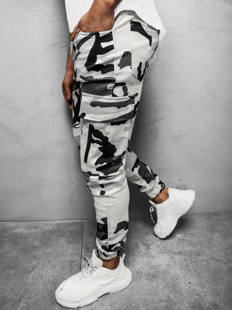 Штани чоловічі джоггери Чорно-Бiлi OZONEE O/11104