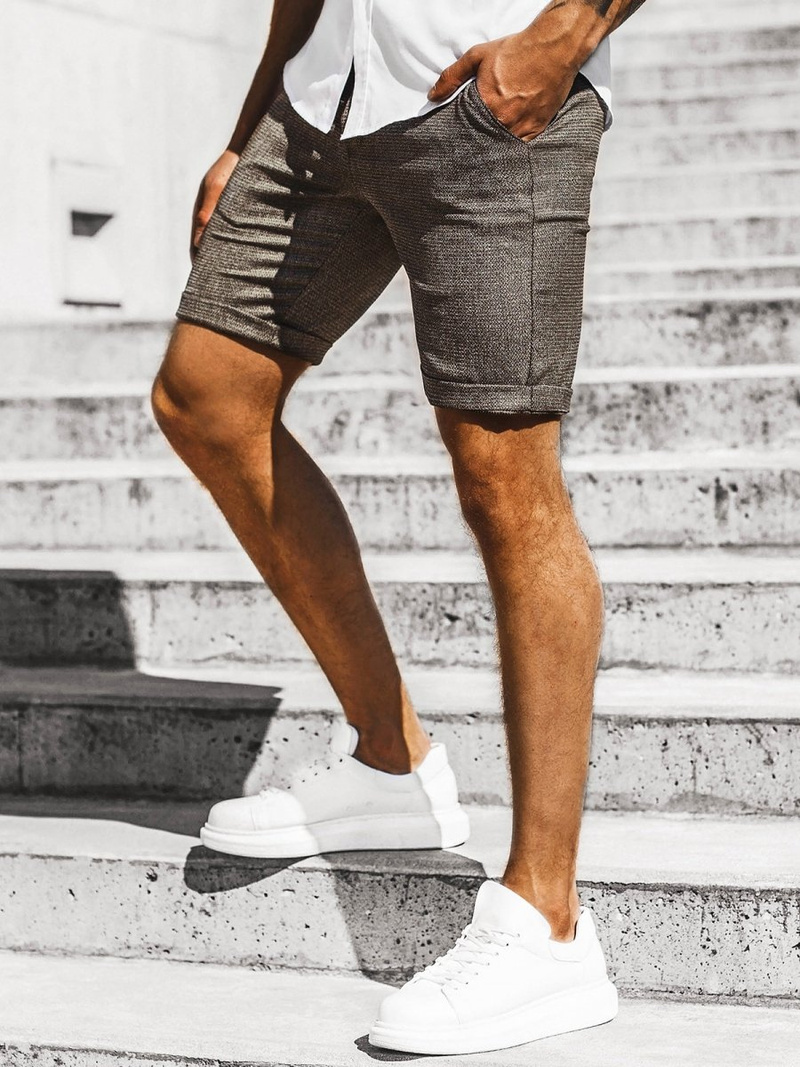 Spodenki męskie chinos khaki OZONEE DJ/1004