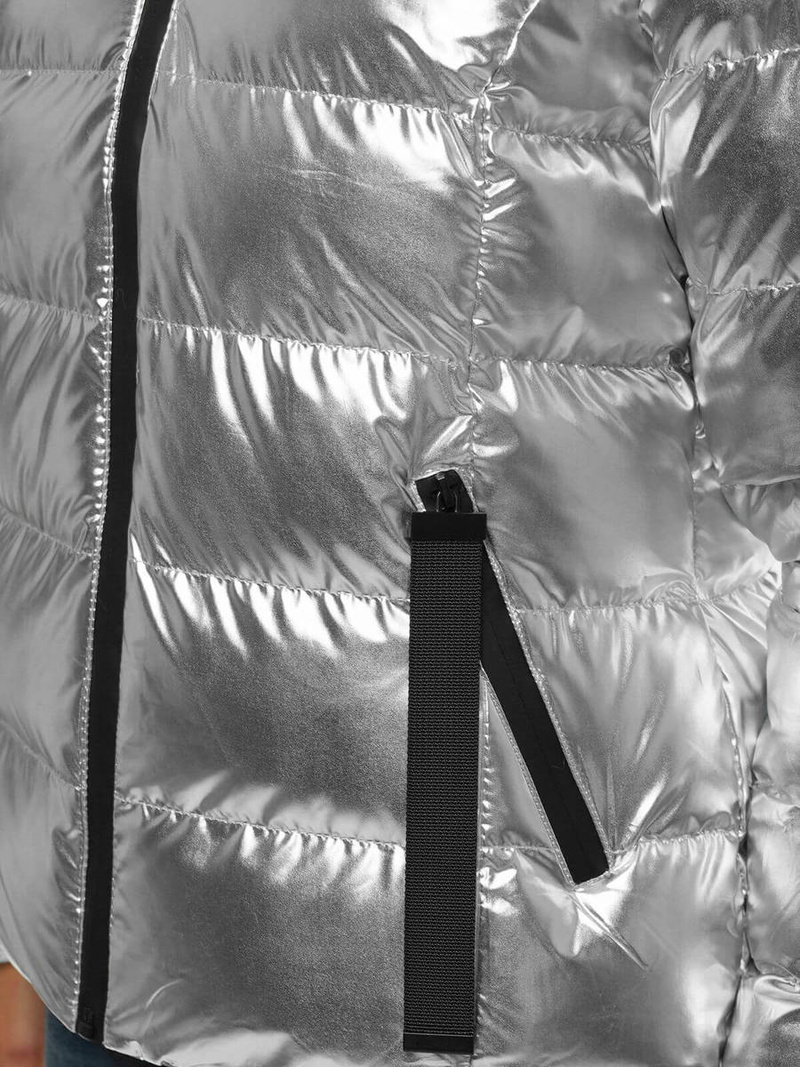 Куртка жіноча срібляста OZONEE JS/M23061/6