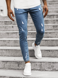 Spodnie jeansowe męskie niebieskie OZONEE DP/588/R3