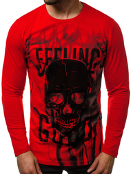 Longsleeve męski czerwony OZONEE O/1291