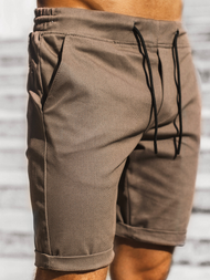 Шорти джинові чоловічі Коричневi OZONEE DJ/1006