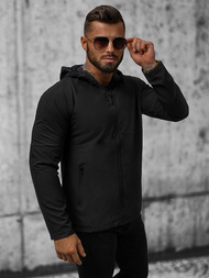 Kurtka przejściowa męska czarna OZONEE JS/HM144/1