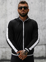 Bluza męska rozpinana czarna OZONEE O/2126Z