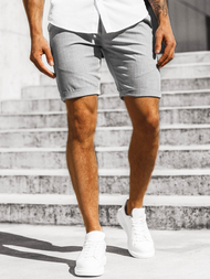 Spodenki męskie chinos szare OZONEE DJ/1008