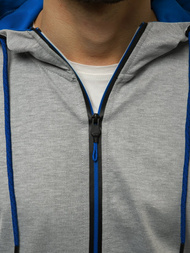 Bluza męska rozpinana szara OZONEE JS/DD20152