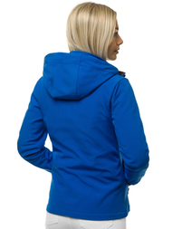 Kurtka softshell damska z kapturem niebieska OZONEE JS/HH018/9