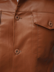 Kurtka skórzana męska camelowa OZONEE O/8830/3