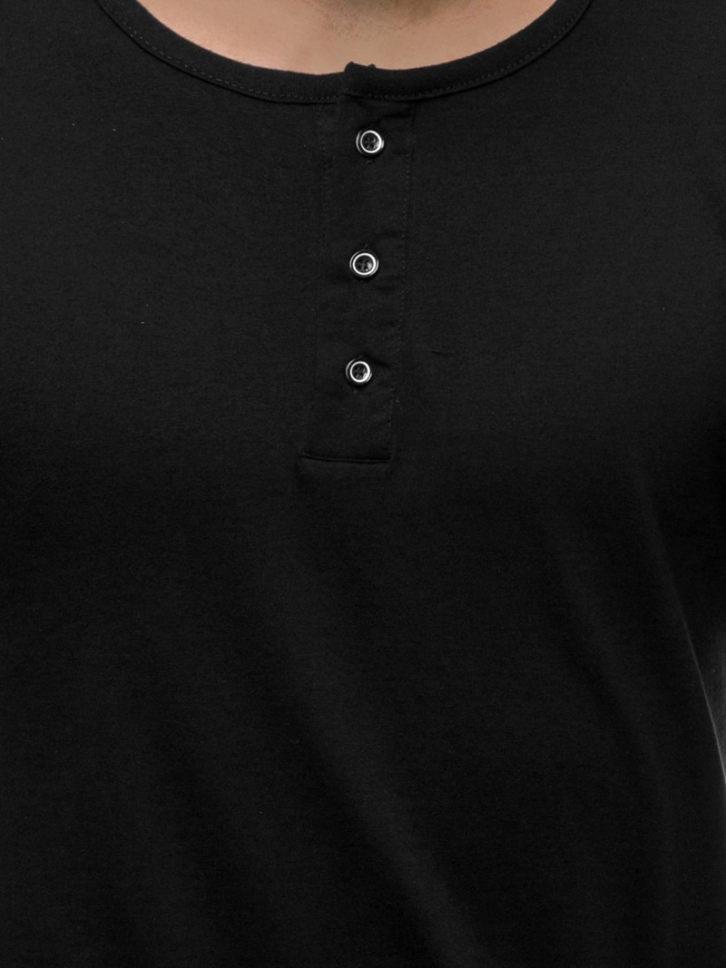 Longsleeve męski czarny OZONEE O/1114