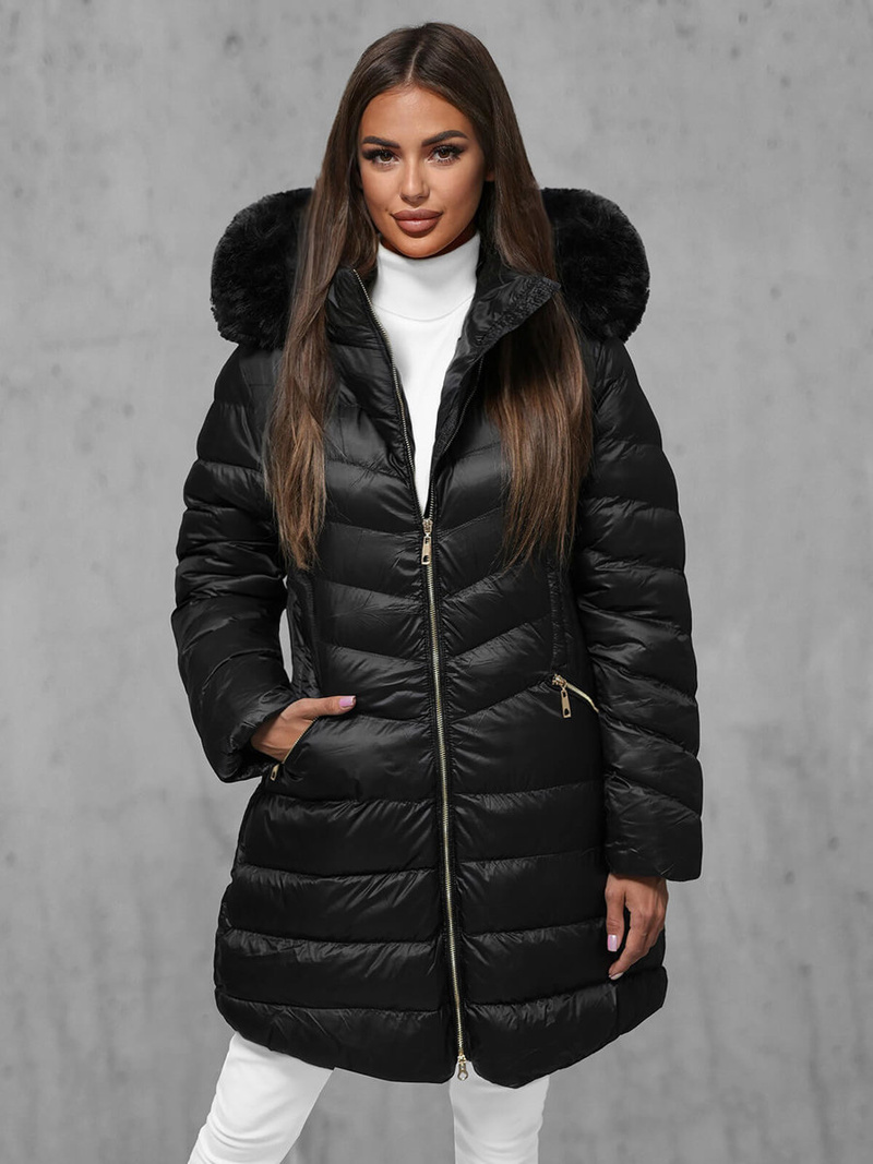 Куртка жіноча чорна OZONEE JS/5M3162/392