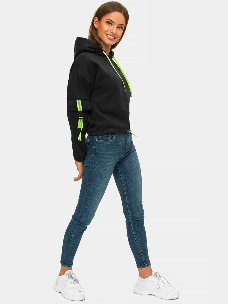 Жіноча Толстовка Чорна OZONEE JS/B26031