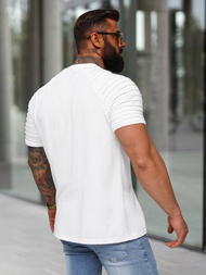 T-shirt męski biały OZONEE JS/8T88/1Z