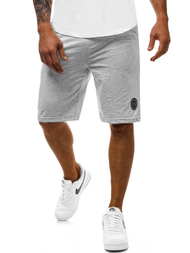 Spodenki sportowe męskie szare OZONEE MAD/2923