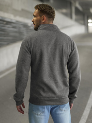 Bluza męska rozpinana ciemno-szara OZONEE JS/2002Z