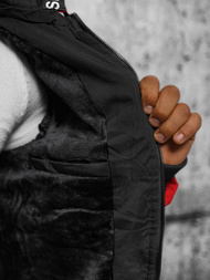 Kurtka zimowa męska pikowana czerwona OZONEE JS/84M3029/275