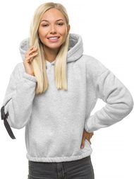 Bluza damska z kapturem jasno-szary OZONEE O/12104